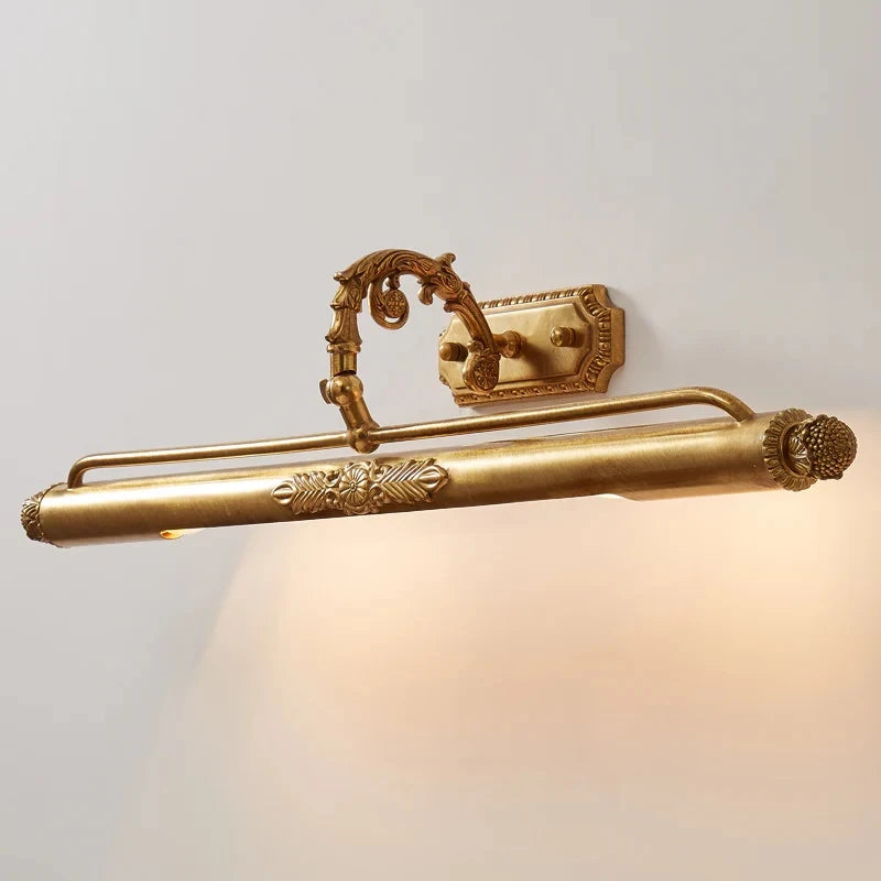 Illuminated Modern Brass Gallery Light Studio Display