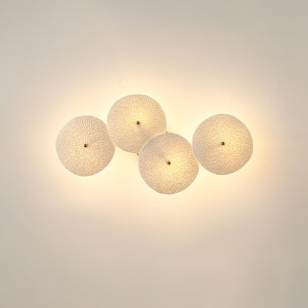 Ceramic Petal Cluster Wall Sconce