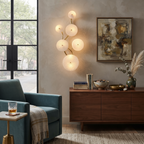 Ceramic Petal Cluster Wall Sconce