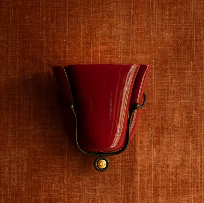 Ceramic Tulip Wall Sconce