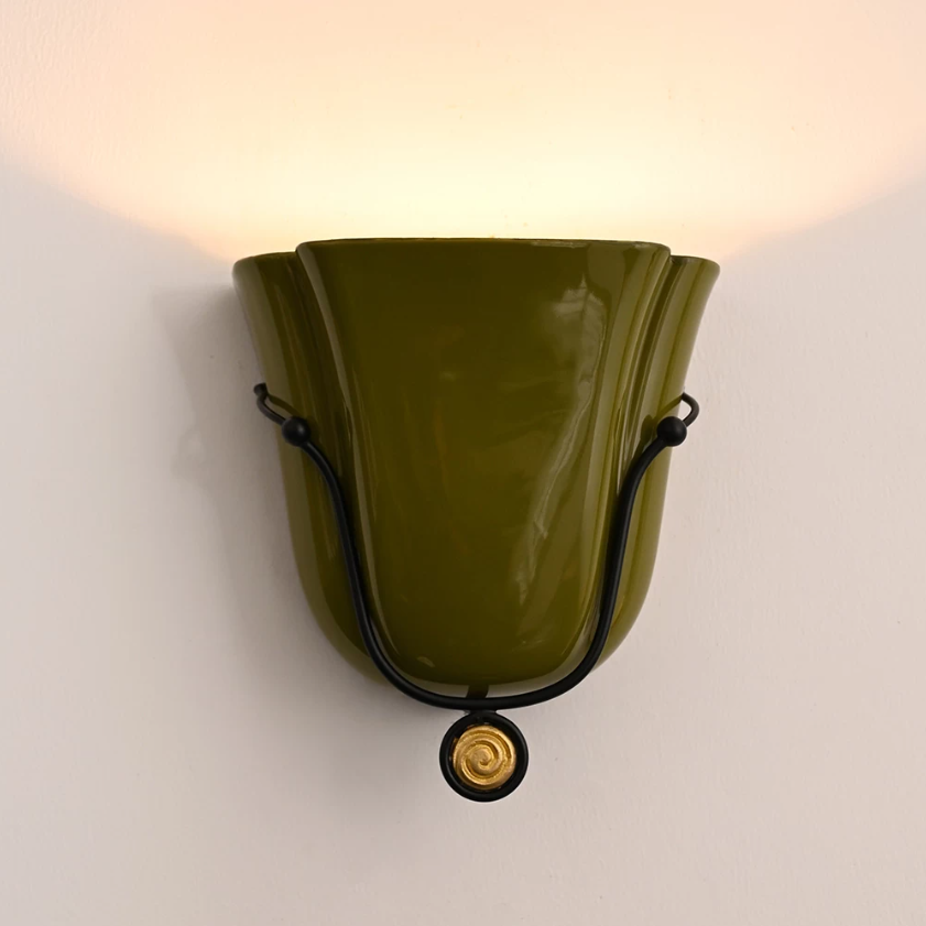 Ceramic Tulip Wall Sconce