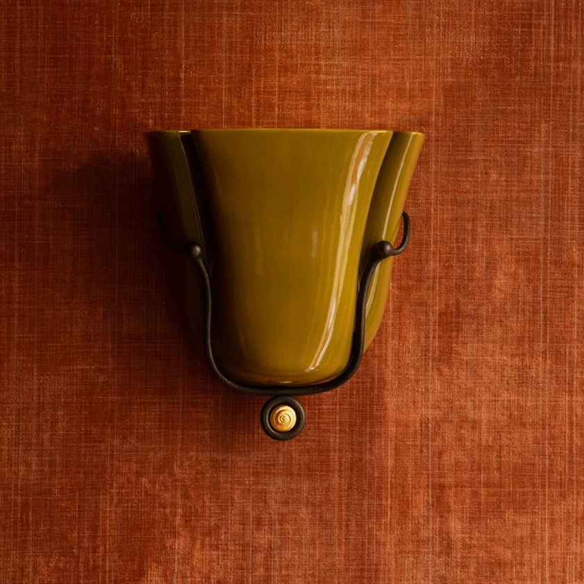 Ceramic Tulip Wall Sconce