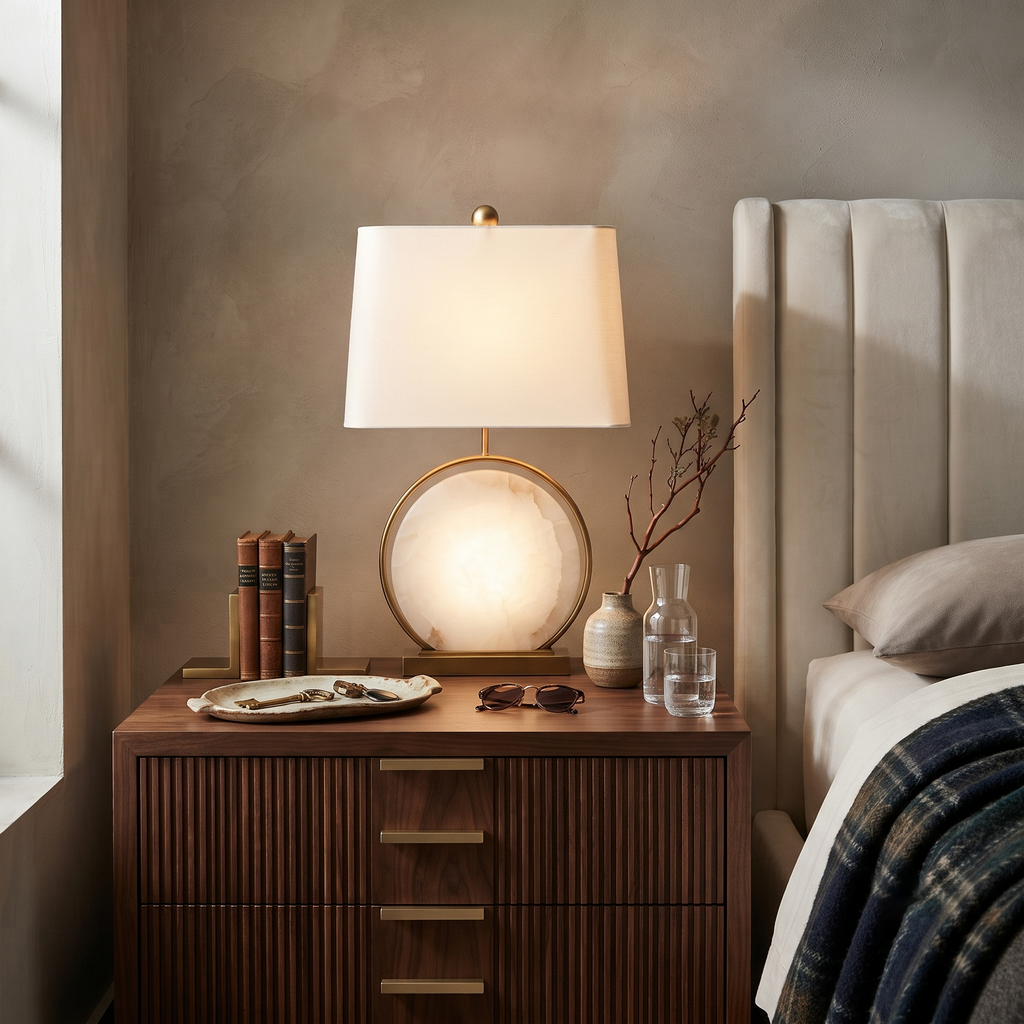 Chloe Alabaster Table Lamp