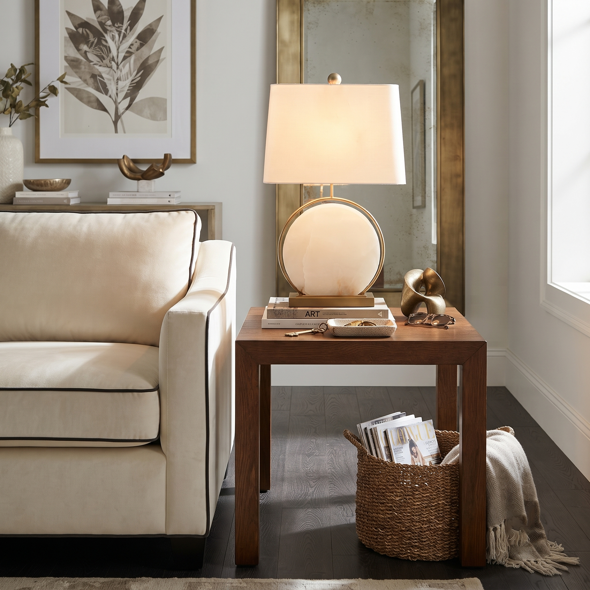 Chloe Alabaster Table Lamp