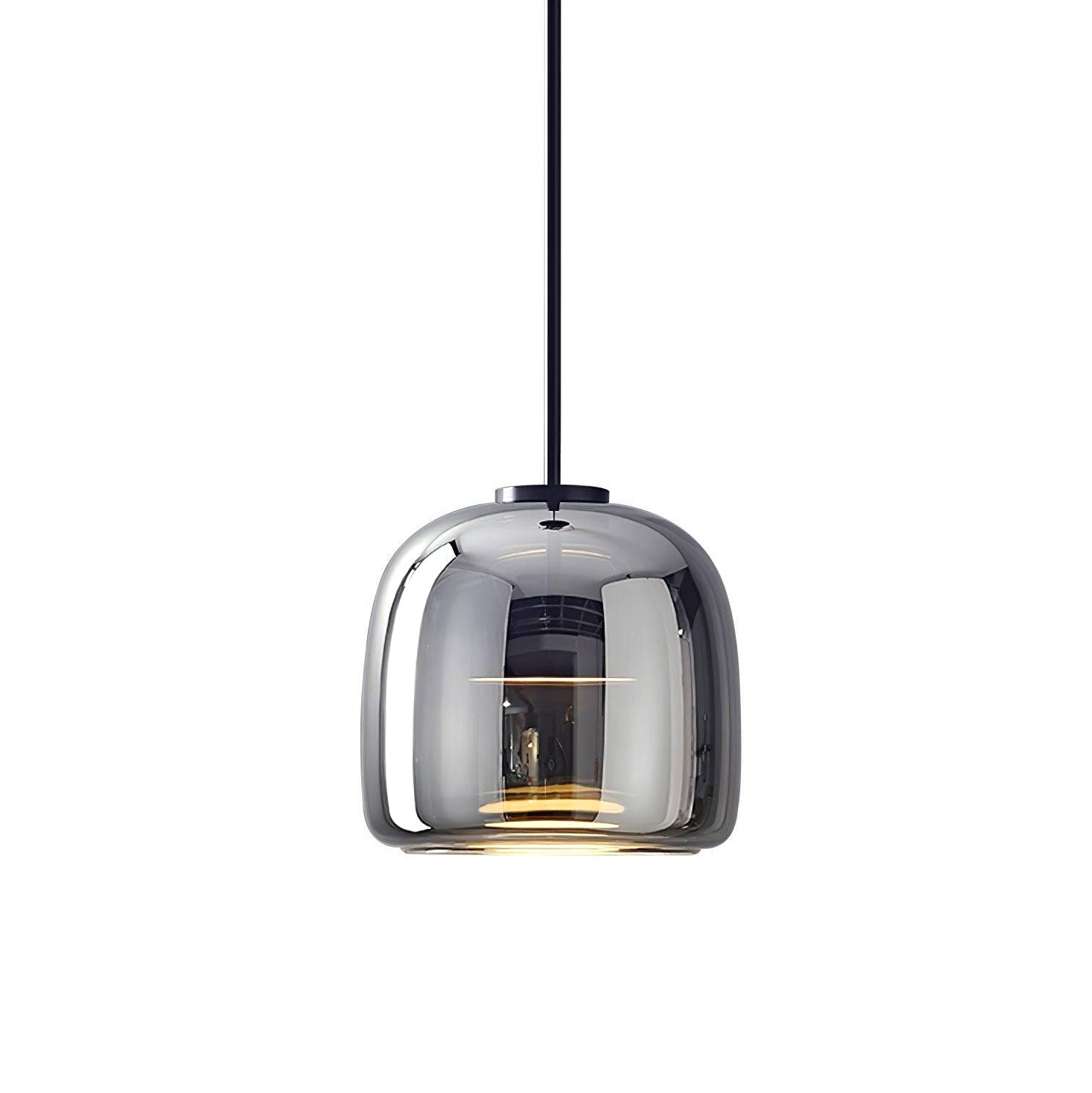 Chrome Glass Sphere Pendant