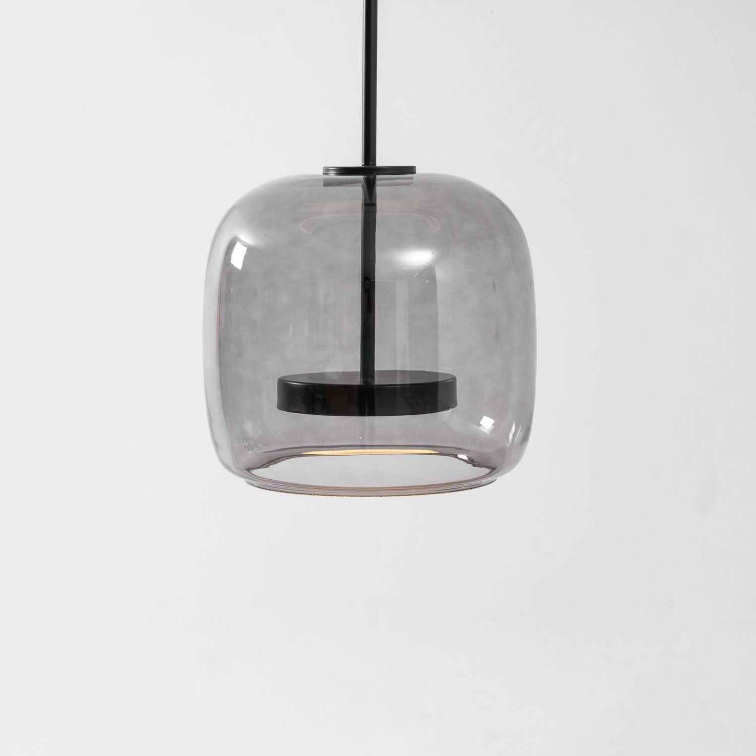 Chrome Glass Sphere Pendant