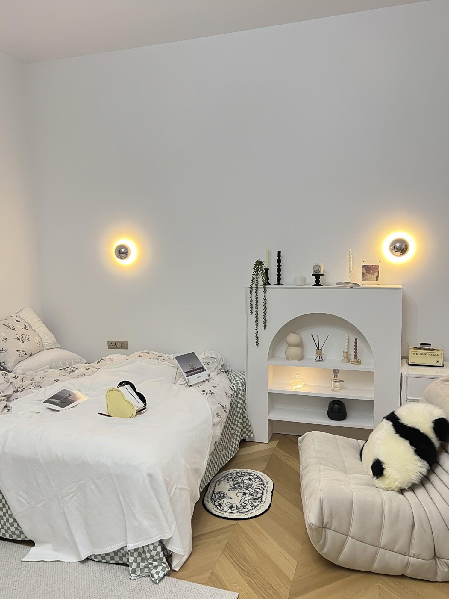Chrome Sphere Wall Sconce