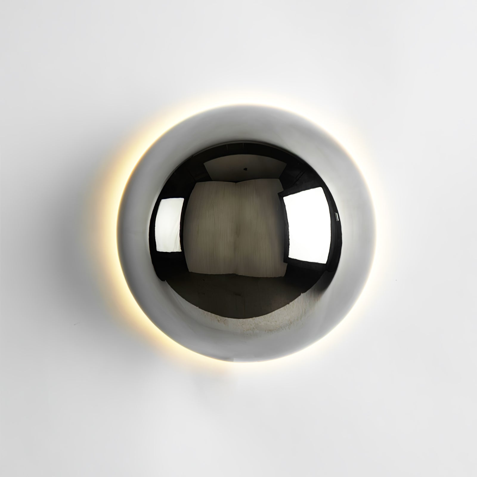 Chrome Sphere Wall Sconce