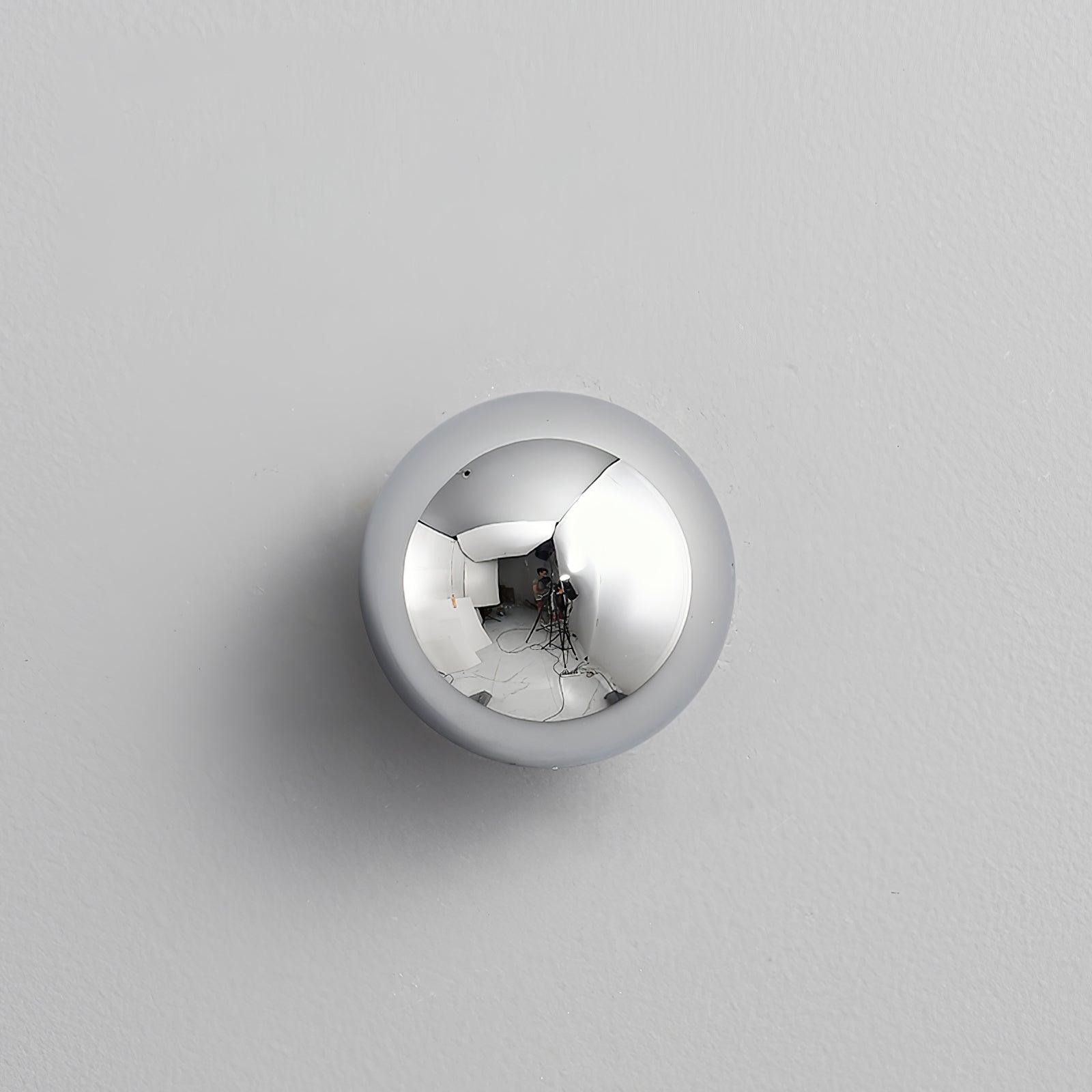 Chrome Sphere Wall Sconce