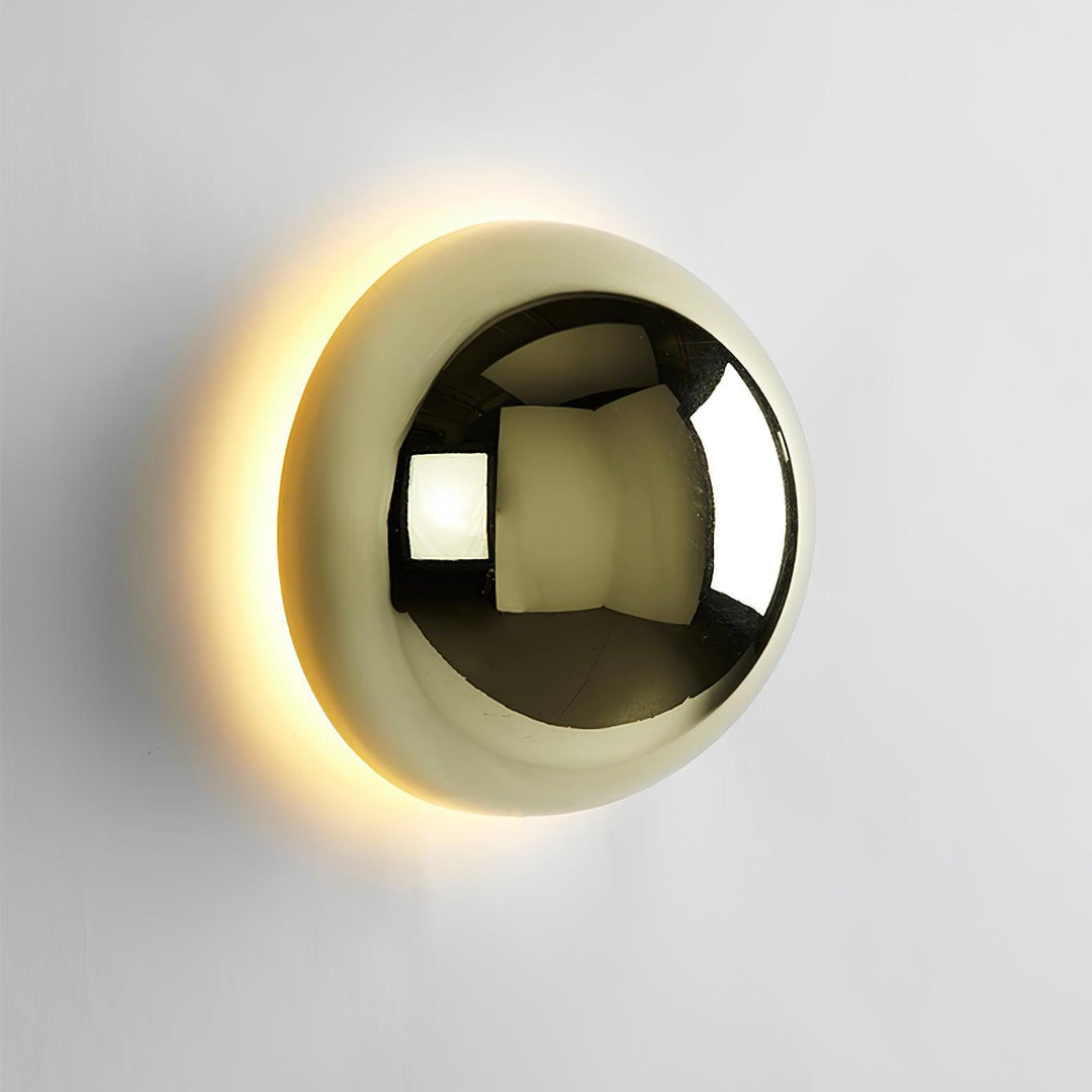 Chrome Sphere Wall Sconce