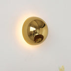 Chrome Sphere Wall Sconce
