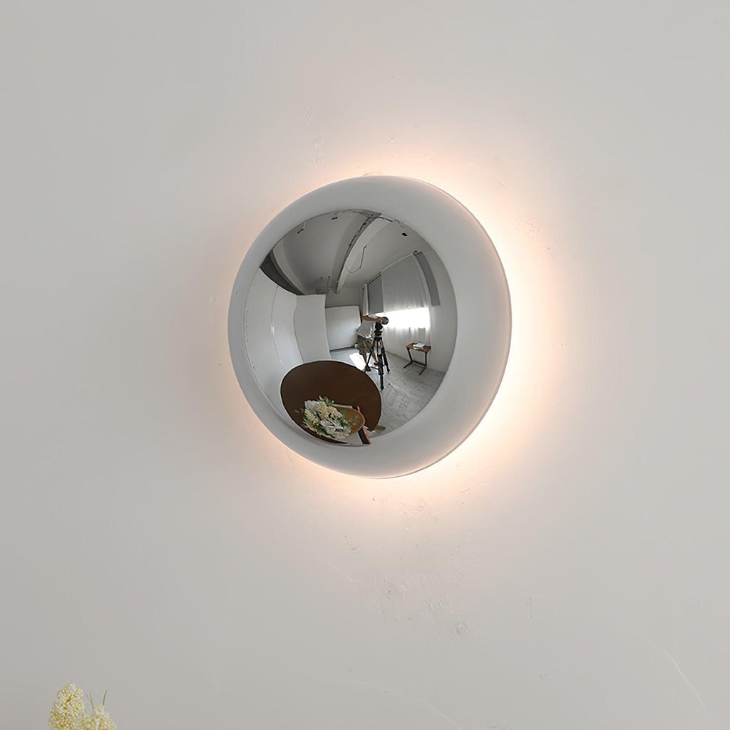 Chrome Sphere Wall Sconce