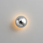 Chrome Sphere Wall Sconce
