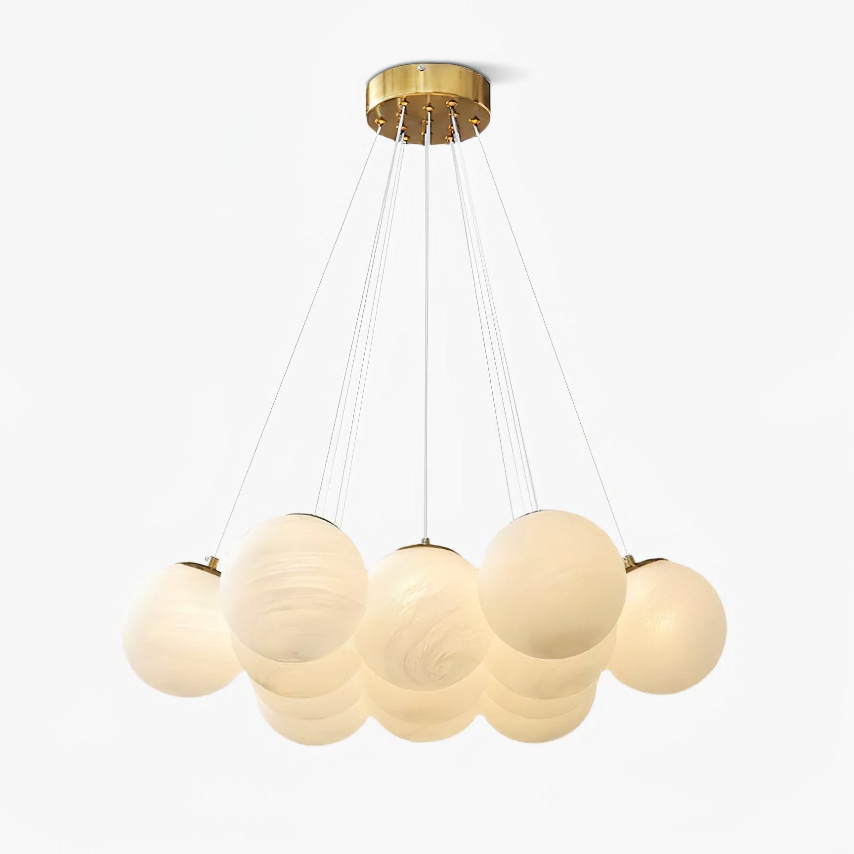 Cluster Glass Globe Chandelier