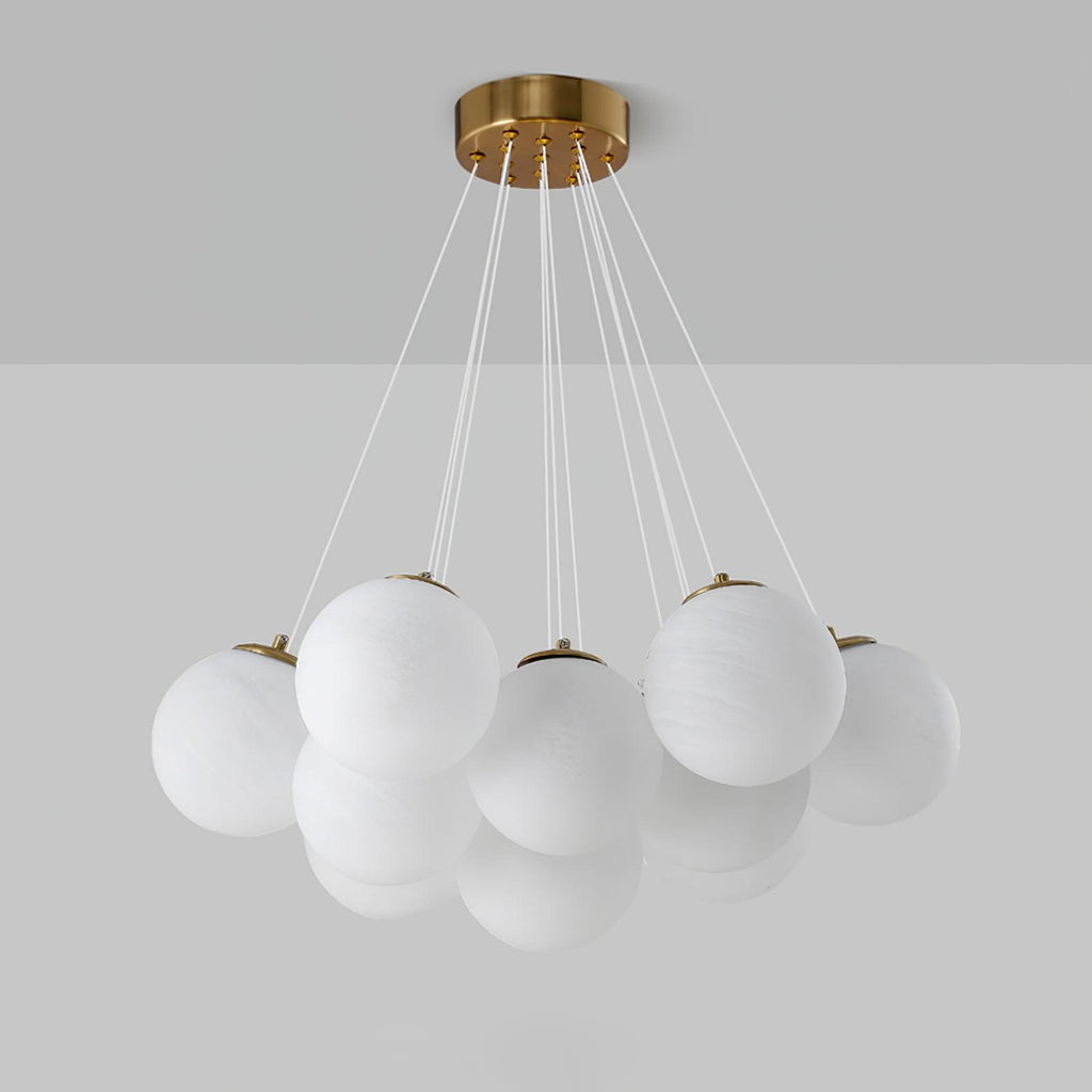 Cluster Glass Globe Chandelier