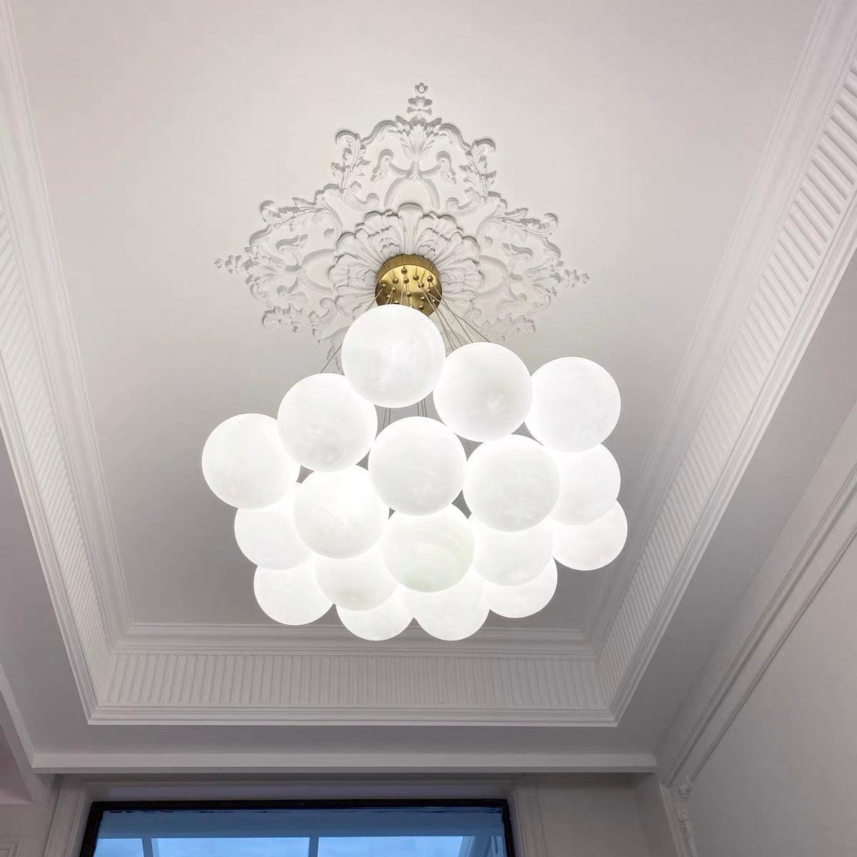 Cluster Glass Globe Chandelier