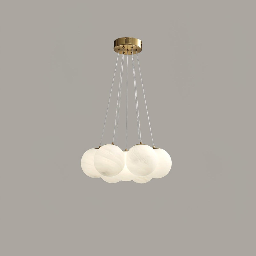 Cluster Glass Globe Chandelier
