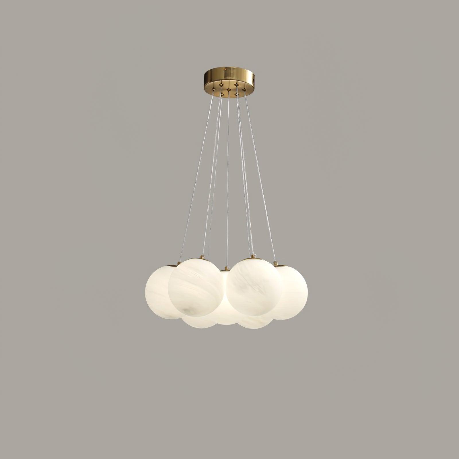 Cluster Glass Globe Chandelier