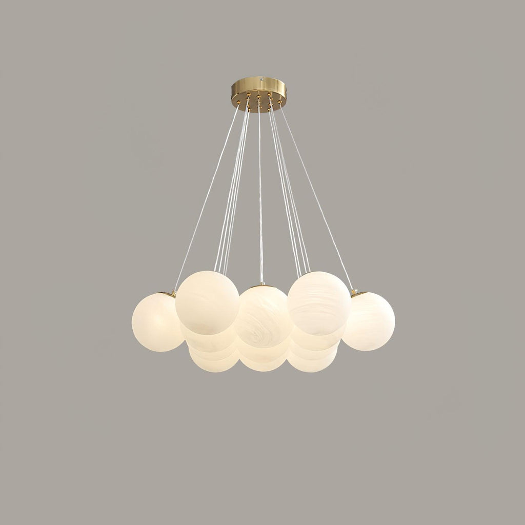 Cluster Glass Globe Chandelier
