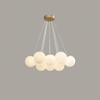 Cluster Glass Globe Chandelier