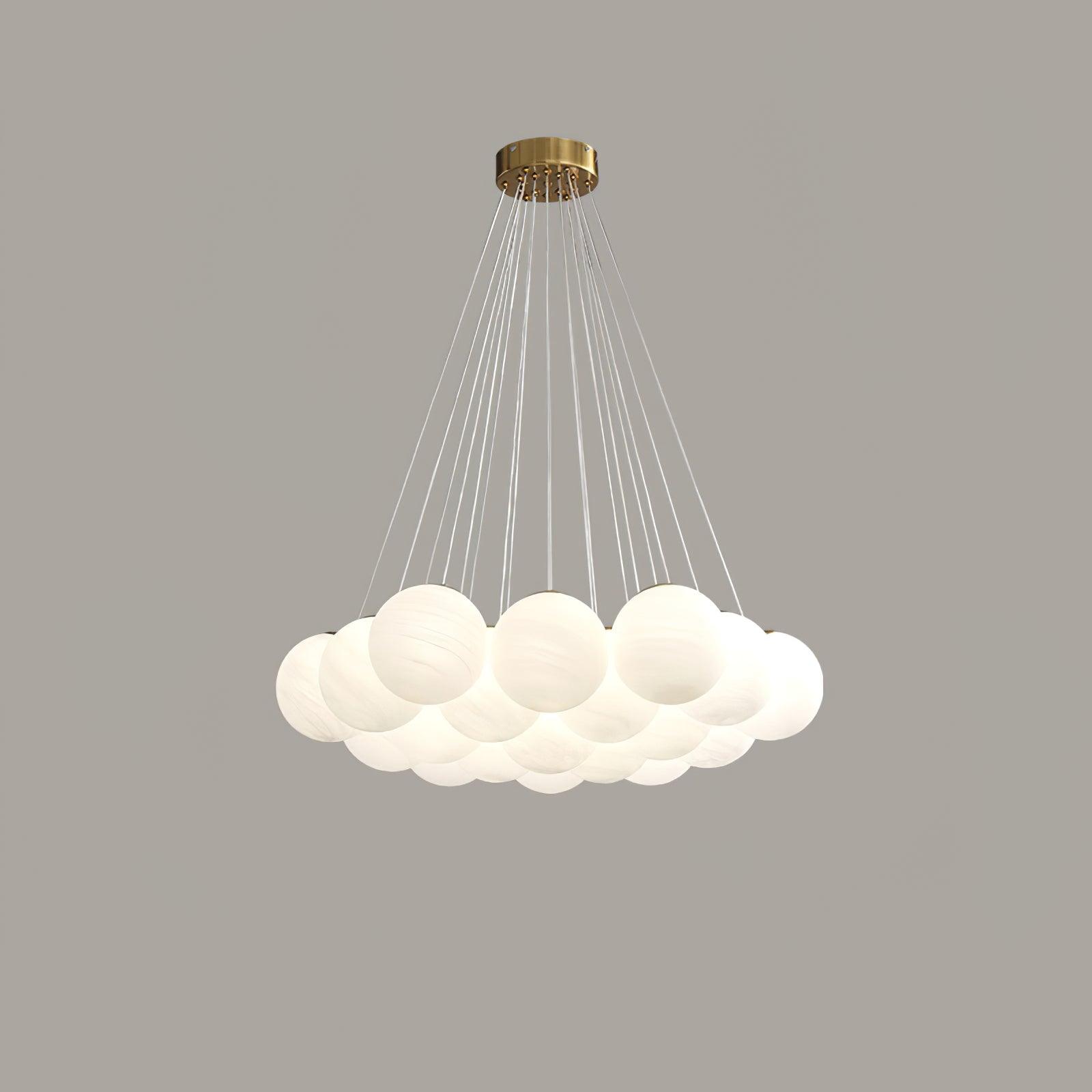Cluster Glass Globe Chandelier