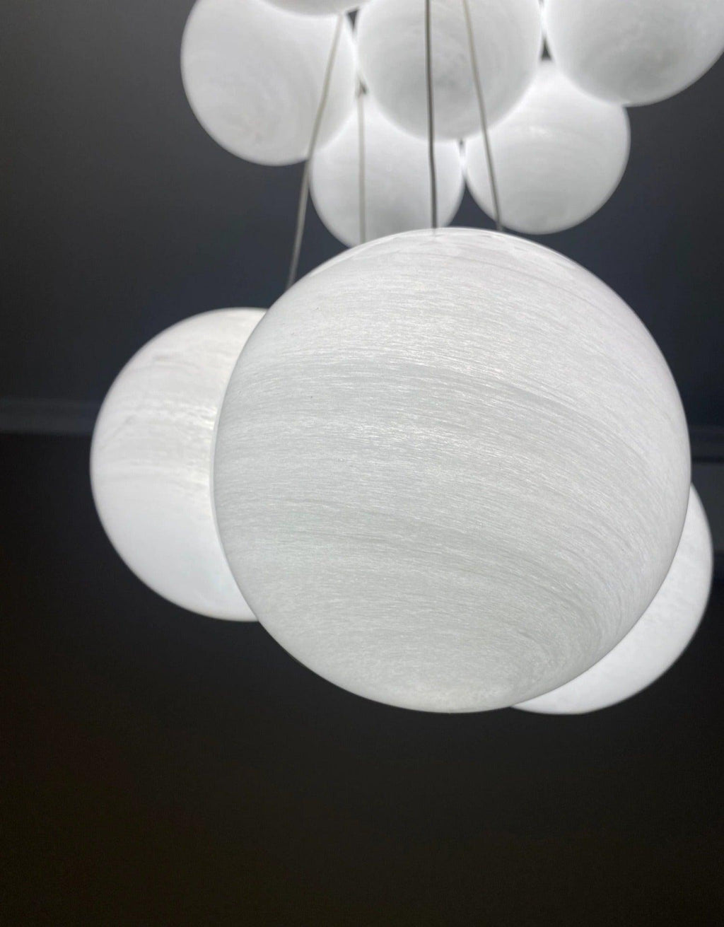Cluster Glass Globe Chandelier