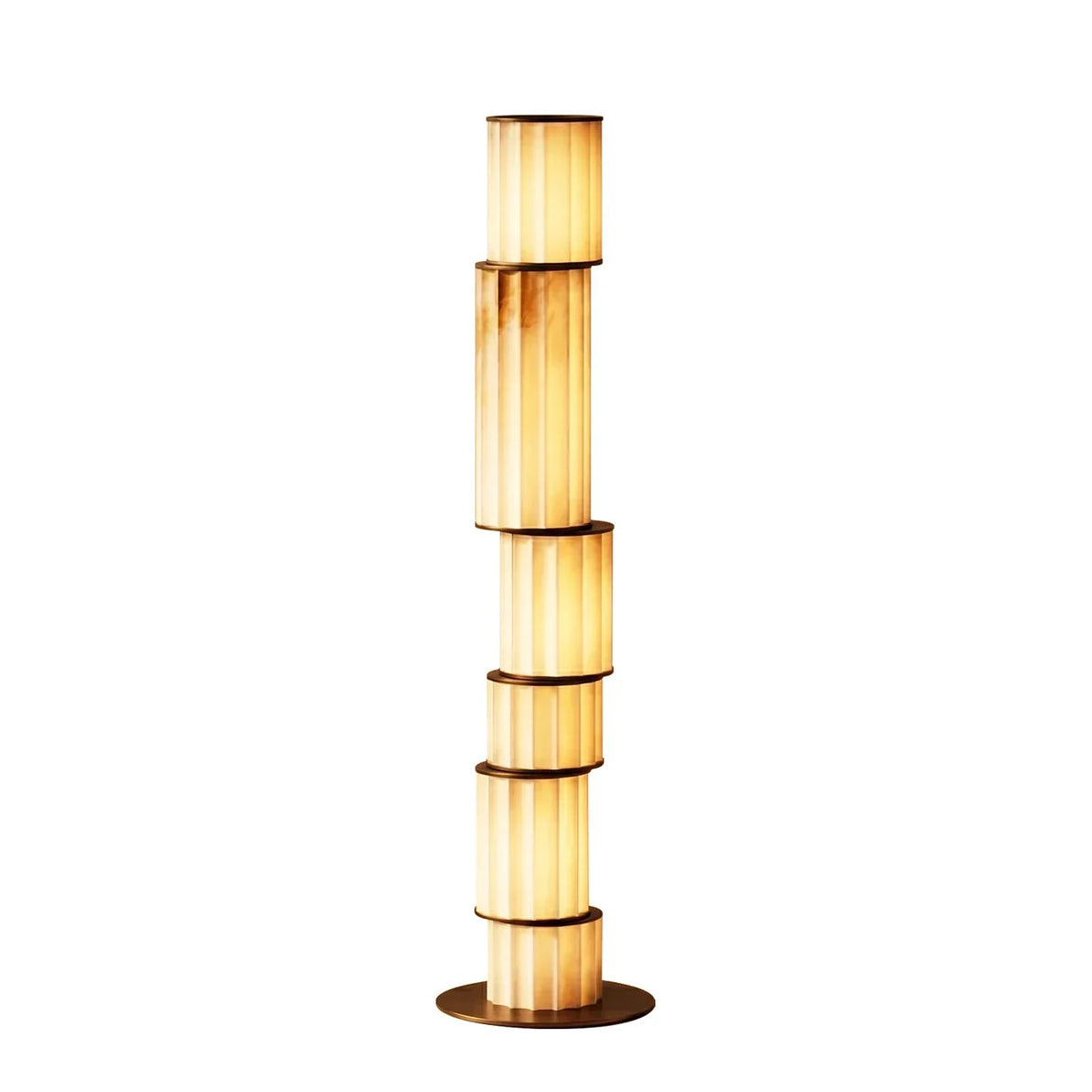 Column Alabaster Floor Lamp