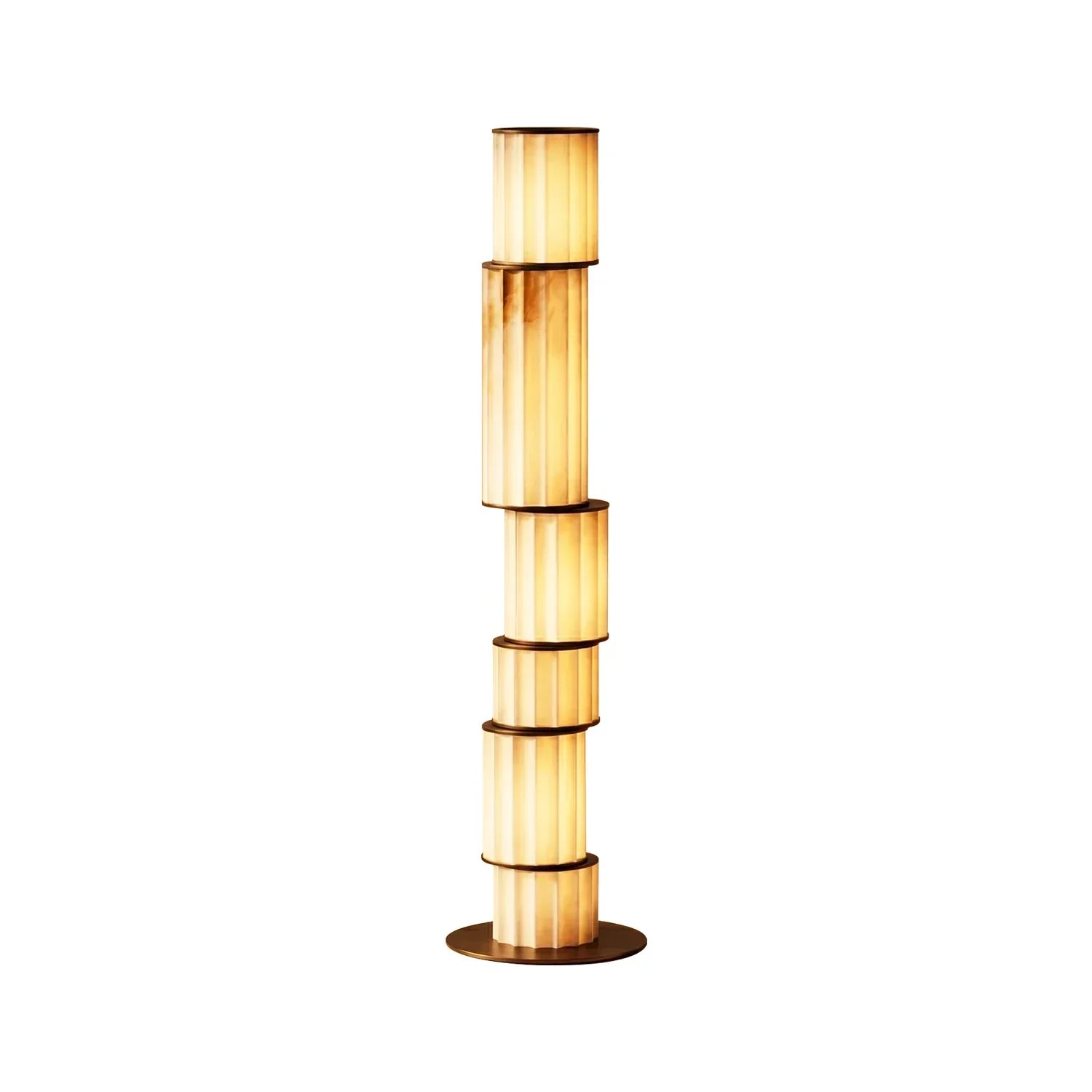 Column Alabaster Floor Lamp
