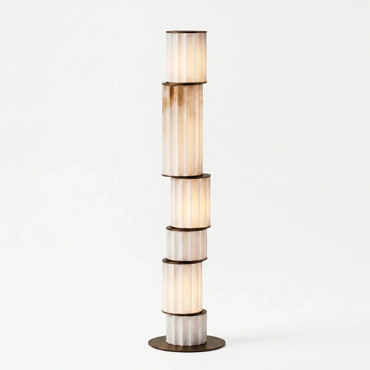 Column Alabaster Floor Lamp