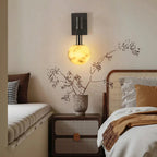 Columnar Obra Spherical Alabaster Wall Lamp