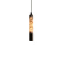 Illuminated Modern Alabaster Art Glass Pendant Light Studio Display