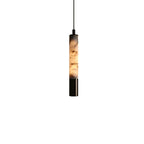 Illuminated Modern Alabaster Art Glass Pendant Light Studio Display
