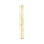 Modern Vertical Cylindrical Alabaster Art Glass Wall Sconce on Pure White Background