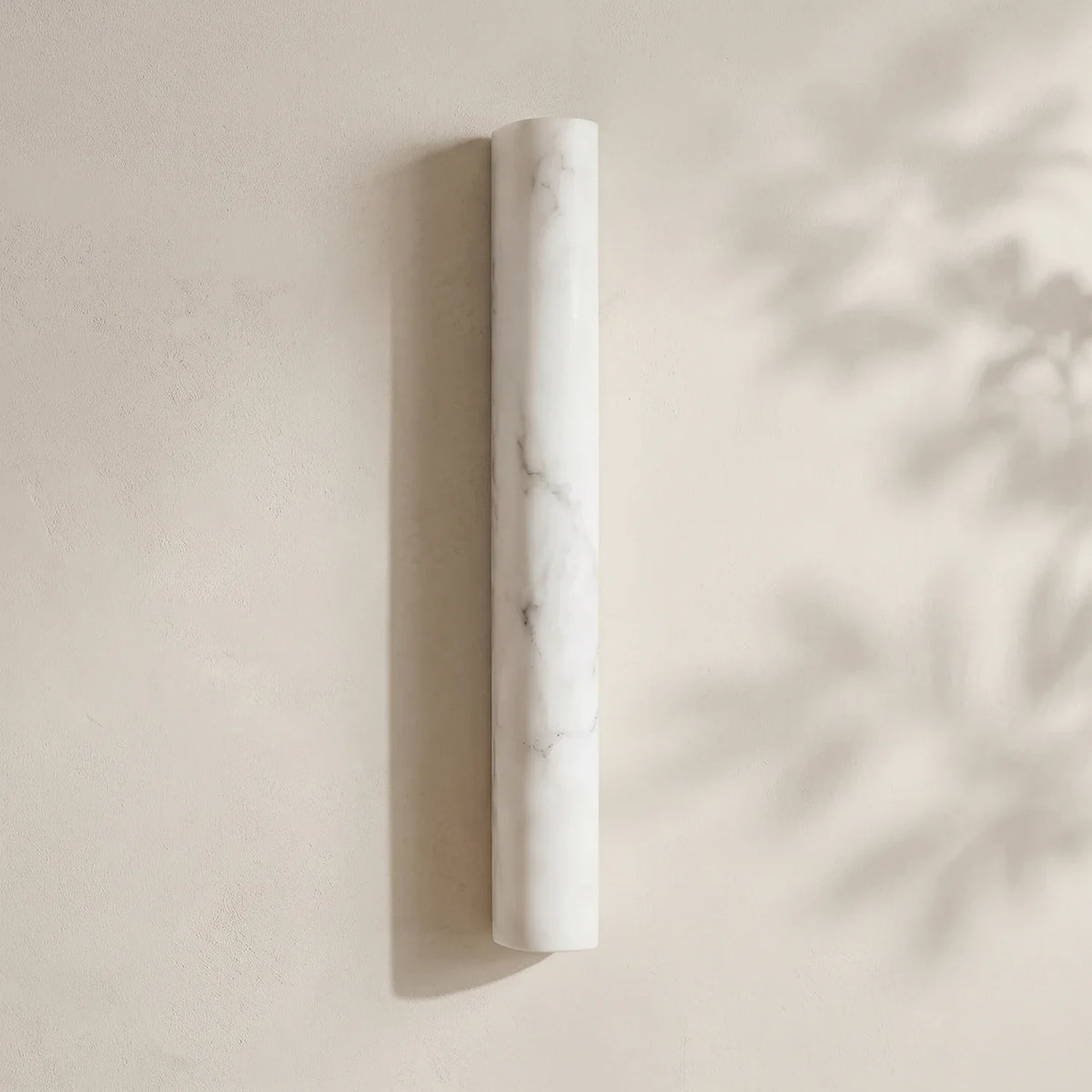 Natural Alabaster Stone Texture Wall Sconce Studio Presentation