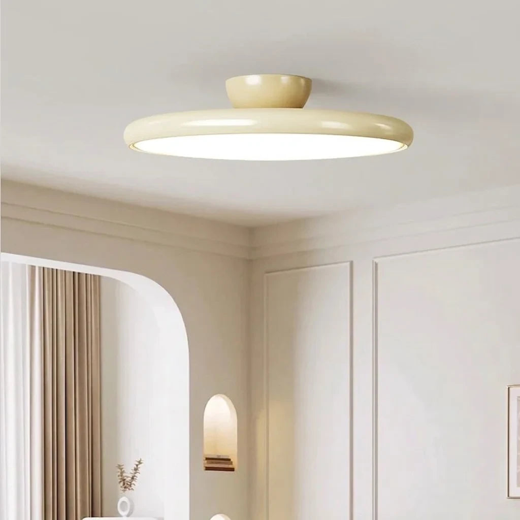 Modern Wood Ceiling Light in French Style Bedroom