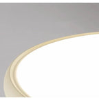 Side View of Illuminated Modern Ultra-Thin Round Ceiling Light