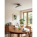Modern Round Flush Mount Light in Dining Area