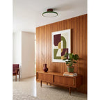 Modern Ultra-Thin Ceiling Light in Mid-Century Modern Living Room