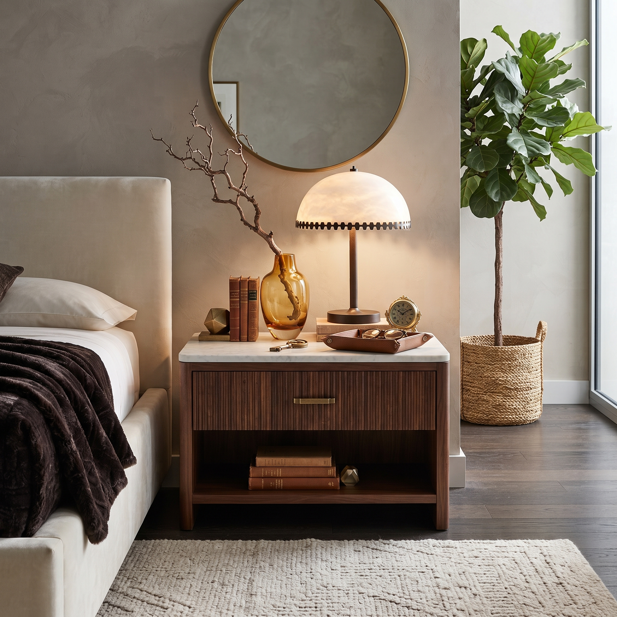 Crown Alabaster Accent Lamp