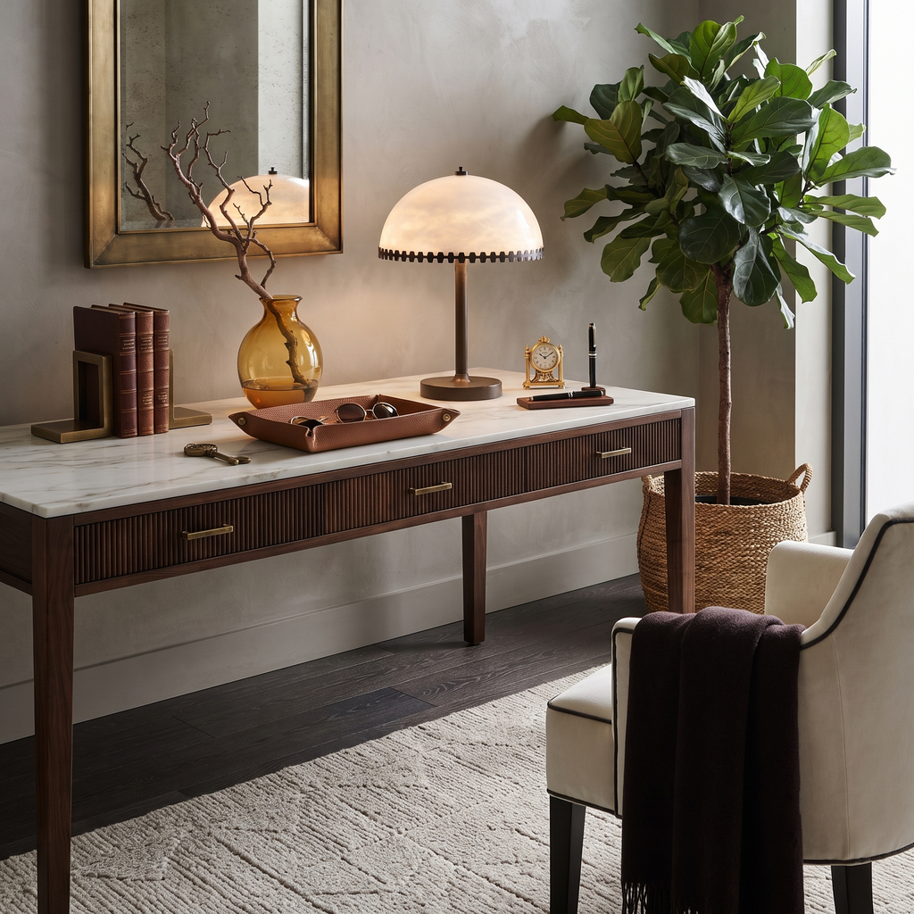 Crown Alabaster Accent Lamp