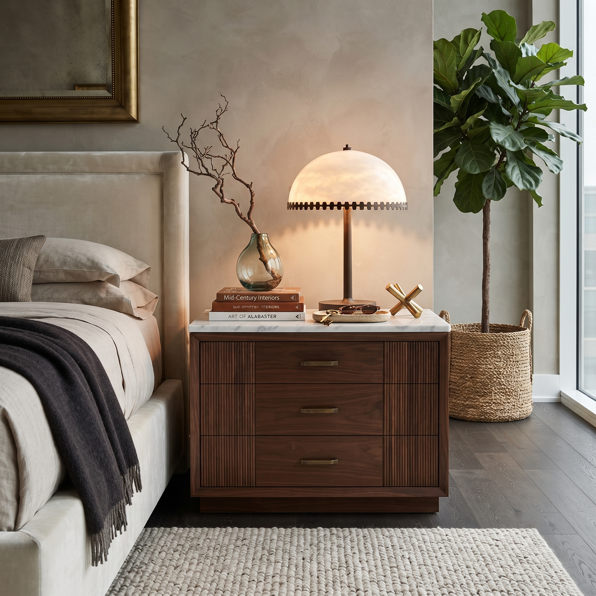 Crown Alabaster Accent Lamp