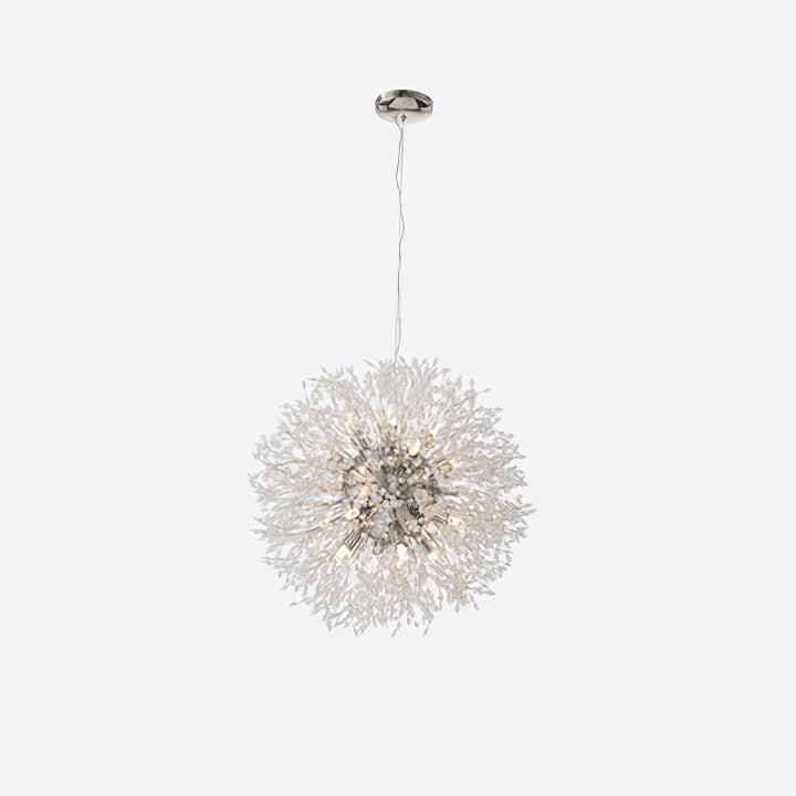 Pendentif éclat d'étoile pissenlit en cristal