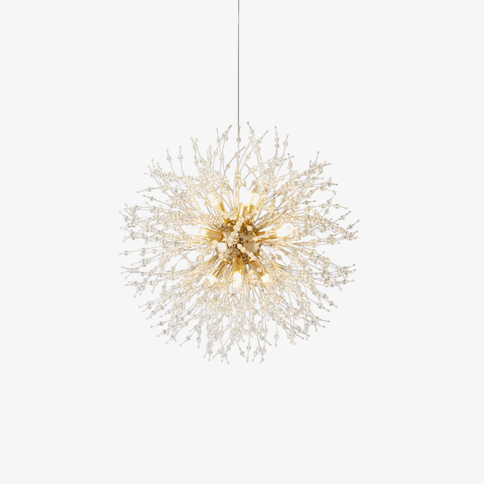 Pendentif éclat d'étoile pissenlit en cristal