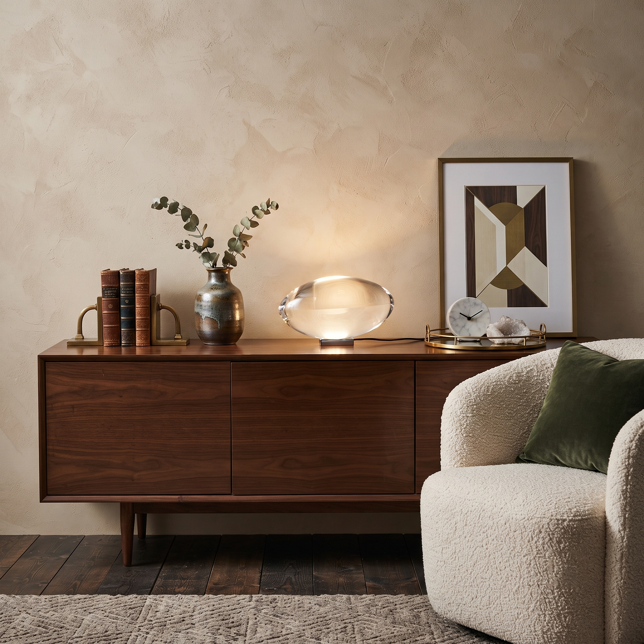 Crystal Pebble Table Lamp