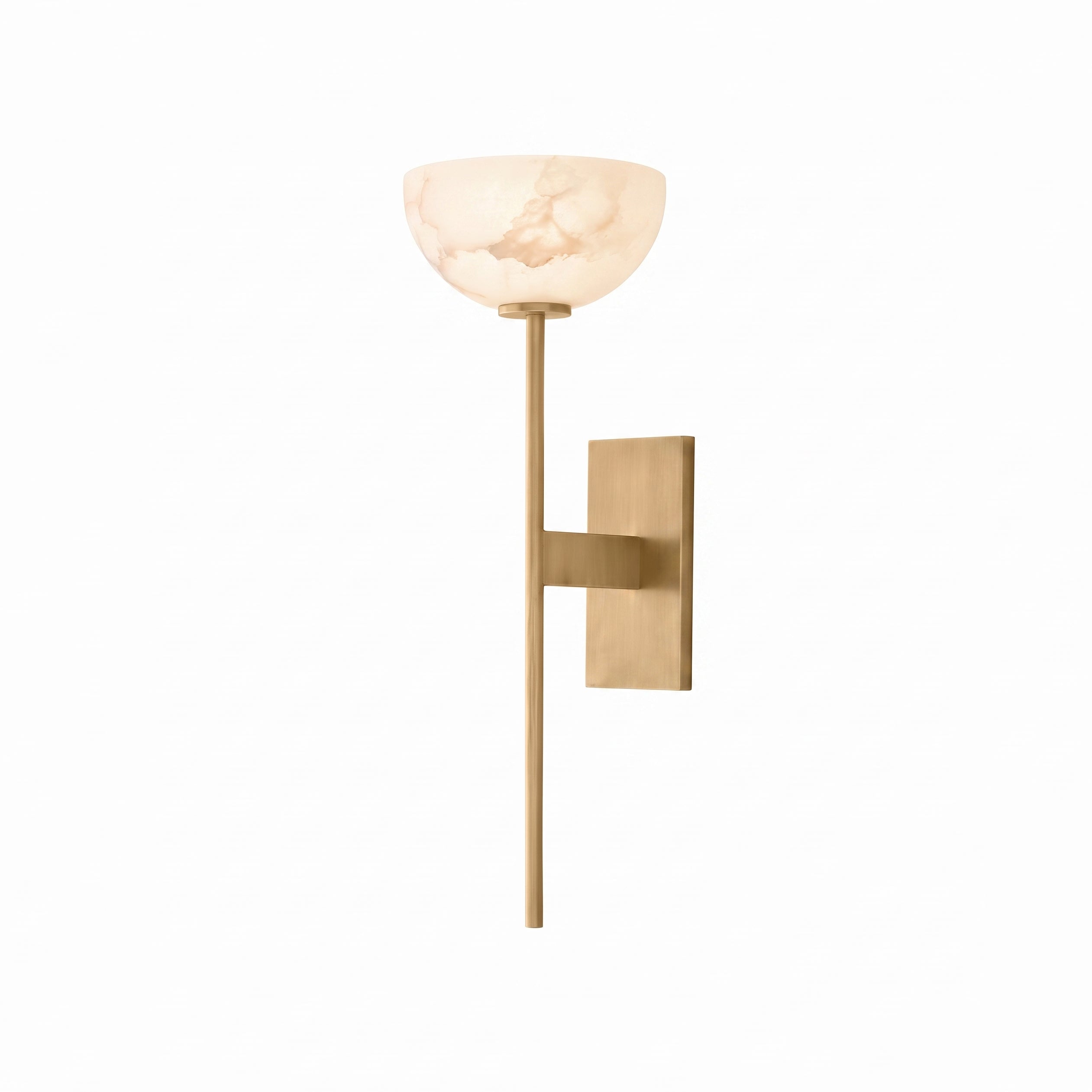 Cupa Alabaster Torchiere Sconce