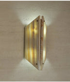 atural White Glow Travertine Wall Light Studio Shot