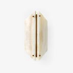 Geometric Marble Wall Sconce Off State Product Shot