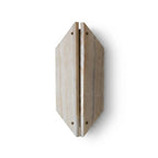 Geometric Travertine Wall Sconce on White Background