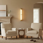 Cylindra Alabaster Brass Wall Light