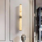 Cylindrical Alabaster Line Wall Light